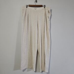 Aerie Wide Leg Lounge Pants Comfy Casual Beige XL